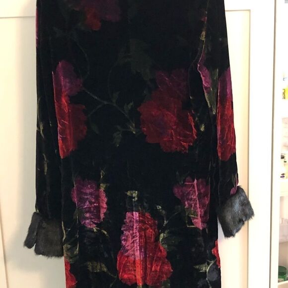 Vintage Velvet duster robe jacket coat cape - Picture 5 of 5